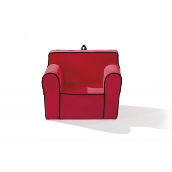 Fotoliu pentru copii tapitat cu stofa Comfort Red, l61xA49xH52 cm