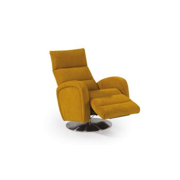 Fotoliu rotativ cu mecanism electric Relax, tapitat, Lorus, l72xA75xH116 cm