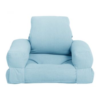 Fotoliu de relaxare pentru copii albastru Mini Hippo - Karup Design