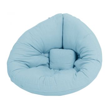 Fotoliu de relaxare pentru copii albastru Mini Nido - Karup Design