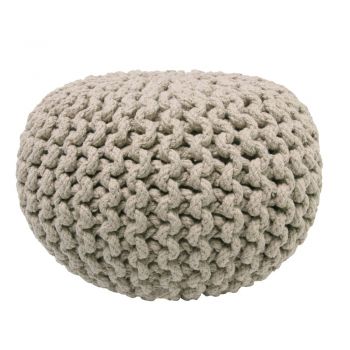 Puf lucrat manual pentru copii Nattiot Lili, bej Puf lucrat manual pentru copii Nattiot Lili, bej