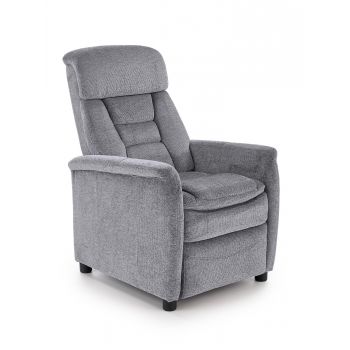 Fotoliu Recliner tapitat cu stofa Jordy Gri, l71xA85xH106 cm