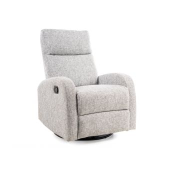 Fotoliu Recliner tapitat cu stofa Oleda Gri, l72xA80xH101 cm