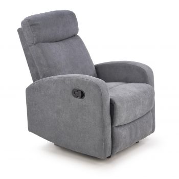 Fotoliu Recliner tapitat cu stofa Osmond 1S Gri inchis, l75xA95xH100 cm