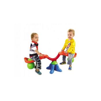Balansoar de interior sau exterior din plastic cu doua locuri pentru copii