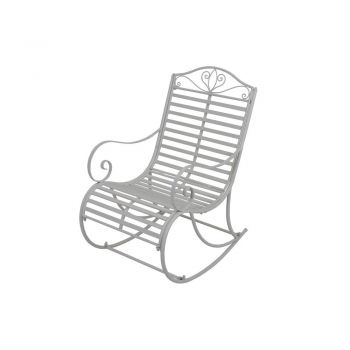 Fotoliu de grădină alb din metal Tambo - Garden Pleasure