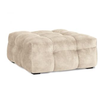 Puf cu tapițerie din catifea Windsor & Co Sofas Vesta, bej