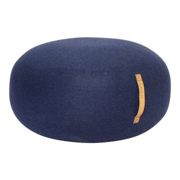 Puf Hübsch Turenio, ø 70 cm, albastru închis Puf Hübsch Turenio, ø 70 cm, albastru închis