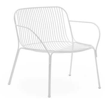 Fotoliu exterior Kartell Hiray design Ludovica & Roberto Palomba alb