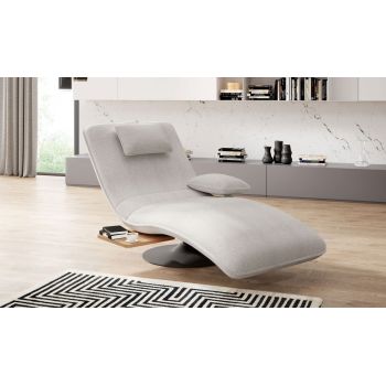 Fotoliu sezlong relaxare, tapitat, Eveline, l78xA163xH86 cm