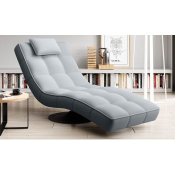 Fotoliu sezlong relaxare, tapitat, Lexica, l74xA162xH86 cm