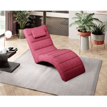 Fotoliu sezlong relaxare, tapitat, Losange, l75xA170xH85 cm