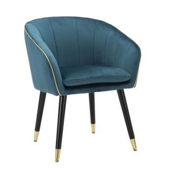 Mauro Ferretti Fotoliu PARIS TEAL/AURIU CM 62X58X78