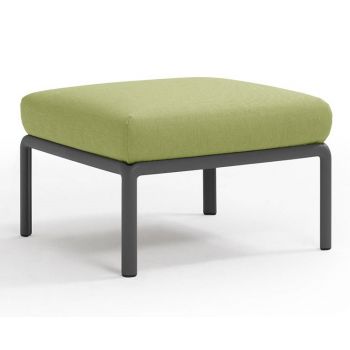 Pouf exterior Nardi Komodo 5 72x72cm cadru antracit perna verde avocado Sunbrella