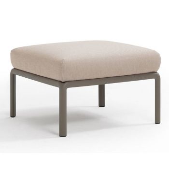 Pouf exterior Nardi Komodo 5 72x72cm cadru tortora perna canvas Sunbrella