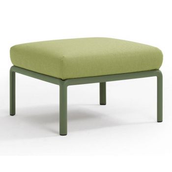 Pouf exterior Nardi Komodo 5 72x72cm cadru verde perna verde avocado Sunbrella