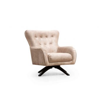 Fotoliu, Hilena, 569HLN1518, Lemn de fag / PAL, Bej