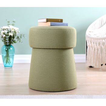Fotoliu puf, Fluffe, 209FLF1211, 50% bumbac, 50% in, Verde olive