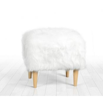 Fotoliu puf, Fluffe, 209FLF1231, Poliester, Alb Fotoliu puf, Fluffe, 209FLF1231, Poliester, Alb