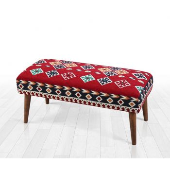 Taburet, Fluffe, 209FLF1316, 50% bumbac / 50% poliester, Multicolor
