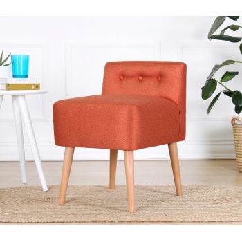 Taburet, Fluffe, 209FLF1339, Bumbac, Portocaliu