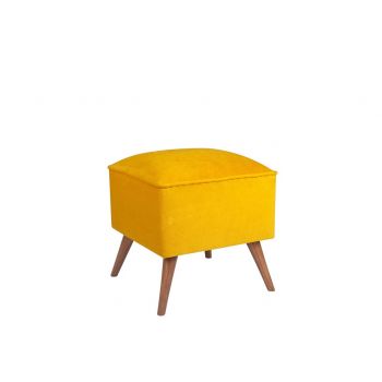 Taburet, Zeon, 558ZEN1301, Lemn de brad, Galben