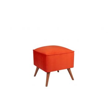 Taburet, Zeon, 558ZEN1306, Lemn de brad, Caramiziu