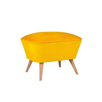 Taburet, Zeon, 558ZEN1319, Lemn, Galben