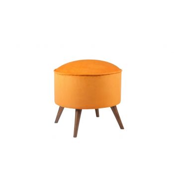 Taburet, Zeon, 558ZEN1334, Lemn, Portocaliu