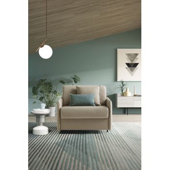Fotoliu extensibil, tapitat cu stofa, Noxar, l107xA97xH88 cm
