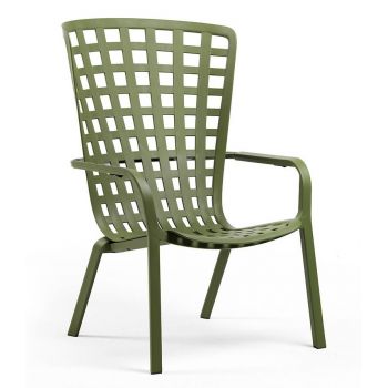 Fotoliu recliner exterior Nardi Folio verde agave