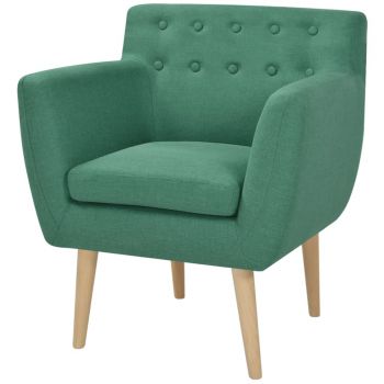 Fotoliu verde material textil