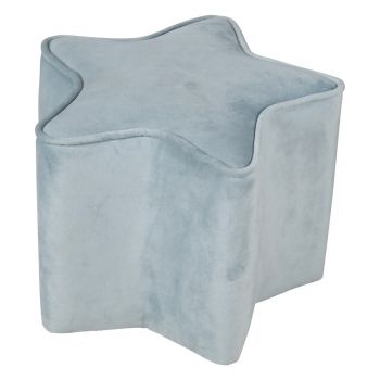 Puf pentru copii albastru deschis cu tapițerie din catifea Lil Sofa – Roba Puf pentru copii albastru deschis cu tapițerie din catifea Lil Sofa – Roba
