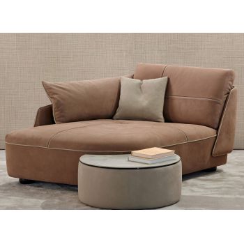 Sezlong Gamma Space SCH stanga piele Burt F625 HandMade in Italy