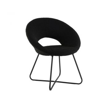 Fotoliu negru cu tapițerie din stofă bouclé Antony – Light & Living Fotoliu negru cu tapițerie din stofă bouclé Antony – Light & Living