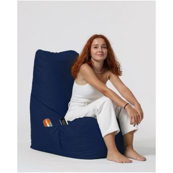 Fotoliu sac pentru grădină albastru închis Diamond XXL – Floriane Garden Fotoliu sac pentru grădină albastru închis Diamond XXL – Floriane Garden