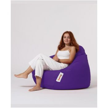 Fotoliu sac pentru grădină mov Premium XXL – Floriane Garden