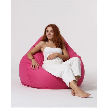 Fotoliu sac pentru grădină roz Premium XXL – Floriane Garden