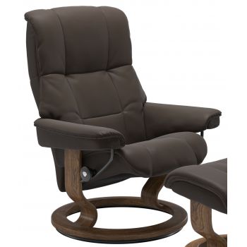 Fotoliu Stressless Myfair Classic M cadru Teak tapiterie piele Batik Brown