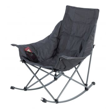 Scaun balansoar pliabil Maximex, Folding, 96x88x86 cm, poliester, gri antracit