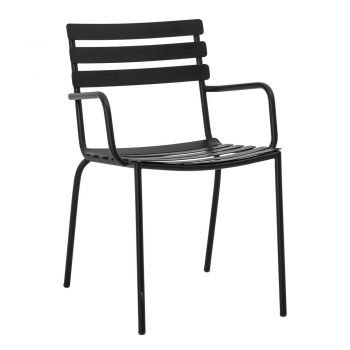 Scaun de dining negru din metal Monsi - Bloomingville Scaun de dining negru din metal Monsi - Bloomingville
