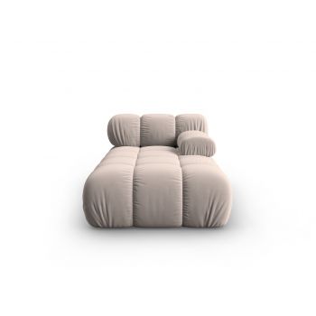 Sezlong living dreapta 1 loc, Bellis, Micadoni Home, BL, 155x94x70 cm, catifea, bej