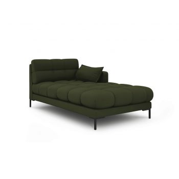 Sezlong living dreapta 1 loc, Mamaia, Micadoni Home, BL, 185x102x75 cm, tesatura tip twill, verde