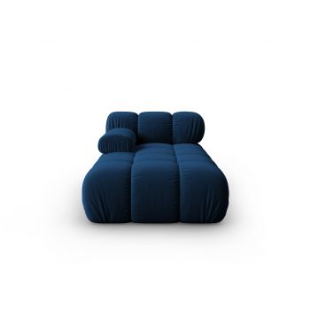 Sezlong living stanga 1 loc, Bellis, Micadoni Home, BL, 155x94x70 cm, catifea, albastru regal