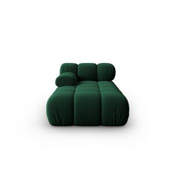Sezlong living stanga 1 loc, Bellis, Micadoni Home, BL, 155x94x70 cm, catifea, verde bottle