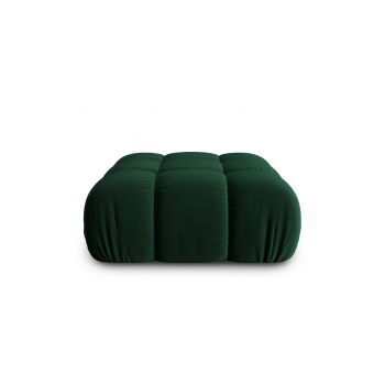 Taburet, Bellis, Micadoni Home, BL, 94x94x43 cm, catifea, verde bottle