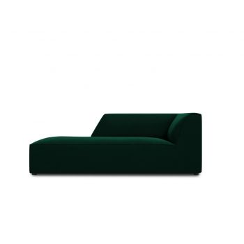 Sezlong living stanga 1 loc, Ruby, Micadoni Home, BL, 180x93x69 cm, catifea, verde bottle