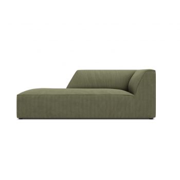 Sezlong living stanga 1 loc, Ruby, Micadoni Home, BL, 180x93x69 cm, velur, verde