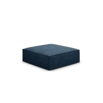 Taburet, Kaelle, Micadoni Home, BL, 100x80x38 cm, poliester chenille, albastru regal