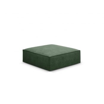 Taburet, Kaelle, Micadoni Home, BL, 100x80x38 cm, poliester chenille, verde bottle